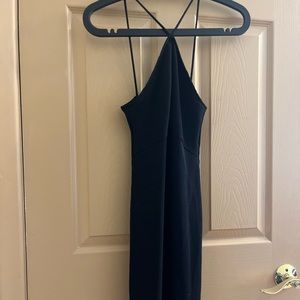 Zara black halter dress